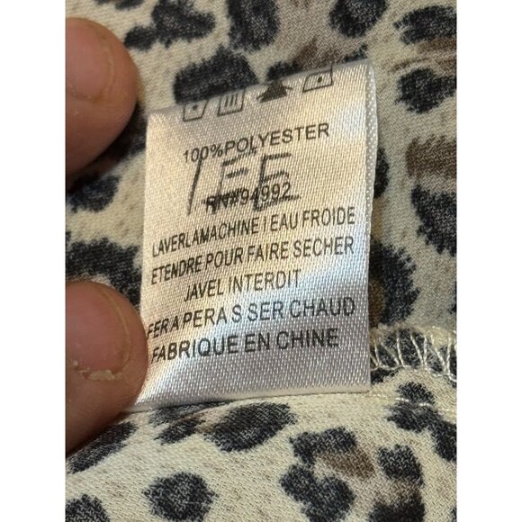 Patrizia Luca Leopard Print Ruffle Dress M high low - Picture 9 of 9